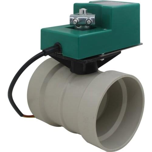 Electric damper AC220v DC12V/24V motorized air duct vent volume control for ventilation PVC ducting Motorised