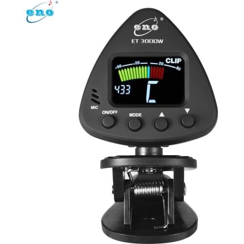 Eno ET 3000W Flute Tuner Wind Instruments Tuner Supports Mic & Clip-on Tuning Modes for Saxophone Clarinet Trumpet Flute