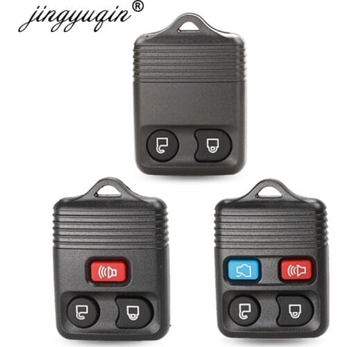 Jingyuqin 25pcs/lot 2/3/4 Buttons Fob Remote Key Shell For Ford Focus Complete Escape Mustang Explorer Lincoln Town Sport