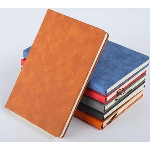 A5 Classic Notebook soft PU Leather Hard Cover Diary vintage Business Notepad 200 Sheets Note Book (7 Colors) School Office Note