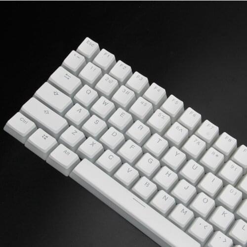 RGB 108 Keycaps ANSI Layout PBT White Pudding Double Skin Milk Shot Backlit Keycap For OEM Cherry MX gh60 poker 87 tkl 104 108