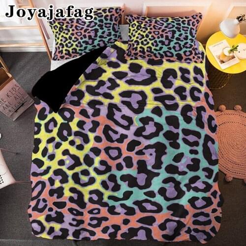 Leopard Duvet Cover Psychedelic Luxury Bedding Set Abstract Comforter Covers With Pillowcase For Bedroom Decor