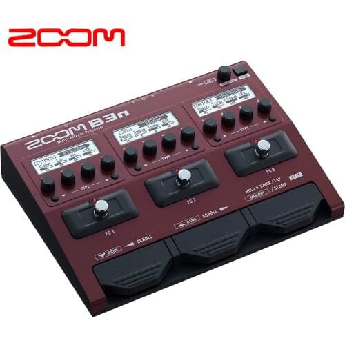 Zoom b3n bass multifunction pedal, multi effect processor for basists