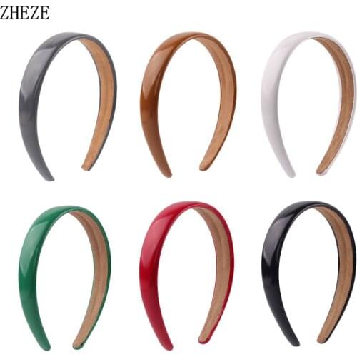 PU Leather Fashion Women Headband Festival Party Trendy Girl Hairband High Quality 25mm Width Hot Sale DIY Hair Accessories