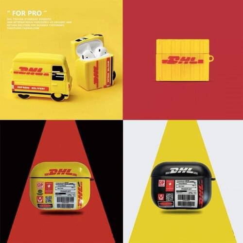 New DHL Express 50th Anniversary Edition Silicone Cover for Airpods Pro 3 Case Wireless Charging Bluetooth DHL Express car case