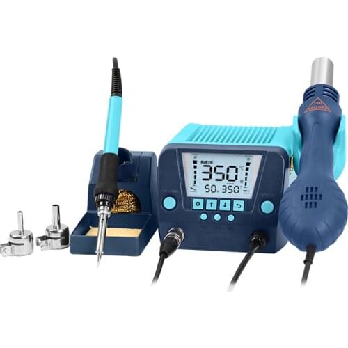 BAKON BK881 New Design 2 In 1 LCD digital display rework station with hot air gun soldering iron