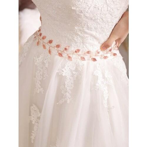 Wedding Belts Rose gold Silver Handmade Belt Wedding Dresses Belt Marriage for elegant women Bridal Jewelry Belt