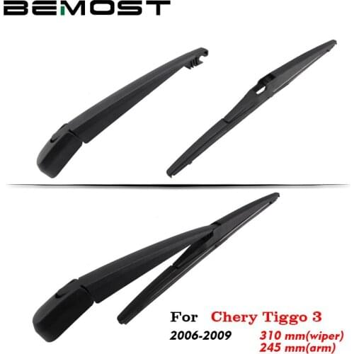BEMOST Auto Car Rear Back Windscreen Windshield Wiper Arm Blades Brushes Soft Rubber For Chery Tiigo 3 3X 5 7 Year 2006 Onwards