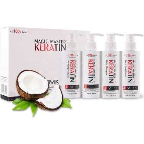 Silk Keratin Hair Treatment Formaldehyde Free Brazilian Keratin Smoothing and Straightening Hair Treatment Cream Set