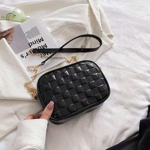SMOOZA Branded Womens Shoulder Bags 2021 Thick Chain Quilted Crossbody Bag Purses And Handbag Women Clutch Bags Ladies Hand Bag