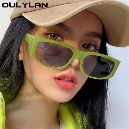 Oulylan Retro Small Frame Polygon Women Sunglasses Brand Design Fashion Milk Tea Sun Glasses Ladies Shades UV400 Outdoor Goggle