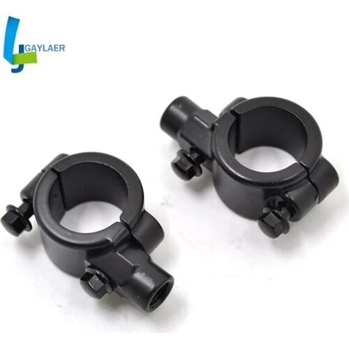 Universal 25mm 1" Motorcycle Handle Bar Bike Handlebar Mirrors Adapters Mounts 10MM Standard Thread