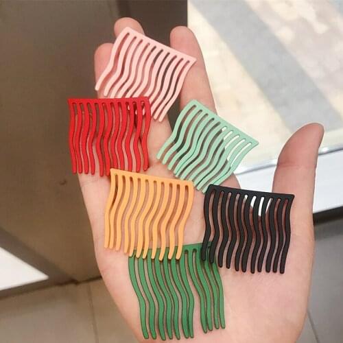 Women Hairstyle Assistant Comb Simple Comb Hairclip 5pcs Metal Seamless Hair Clip Artifacts Bangs Side Clip Accessories For Girl