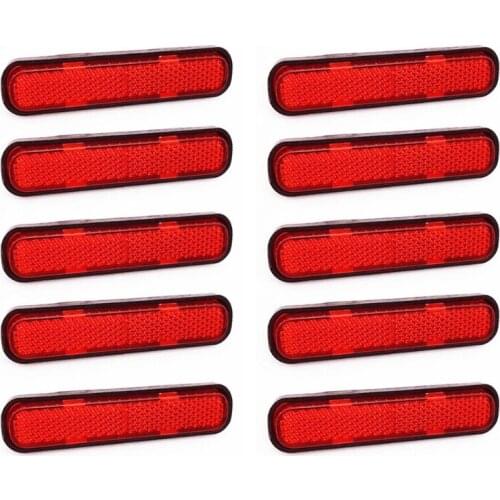 10 Pack Self Adhesive Stick-on/Screw Reflectors Safety for Caravan/Trailer/Boat