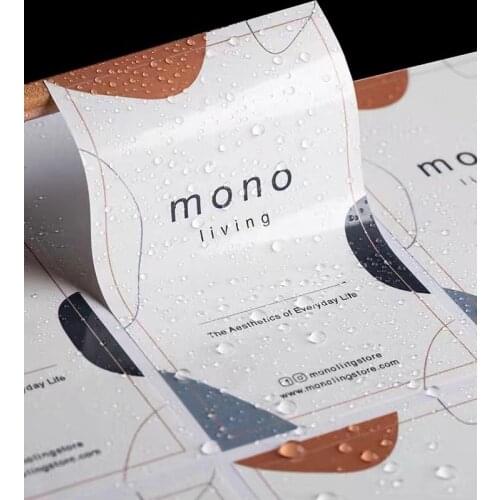 100pcs Rectangle Square Waterproof Wedding Stickers Custom Personalized Logo Self-adhesive Birthday Party Packaging Kraft Label