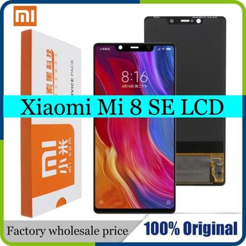 5.88' Original LCD For Xiaomi Mi8 SE Mi 8 SE MI8SE Super Amoled LCD Screen Display+Touch Screen Digitizer Frame For Mi 8SE LCD