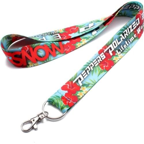 50pcs/lot free shiping Customized lanyard 20mm wide sublimation polyester lanyard Heat Transfer Logo,Custom lanyards
