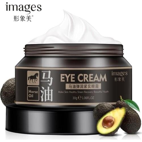 Images Horse Oil Tightens Eye Cream Anti-Wrinkle Remove Dark Circle Eye Bag Hydration Anti-Aging Moisturizing Eye Care Serum Gel