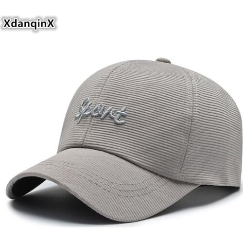 XdanqinX Summer New Cotton Baseball Cap Mens Korean Wild Tide Tongue Caps Adjustable Size Men Fashion Sports Cap Snapback Hat