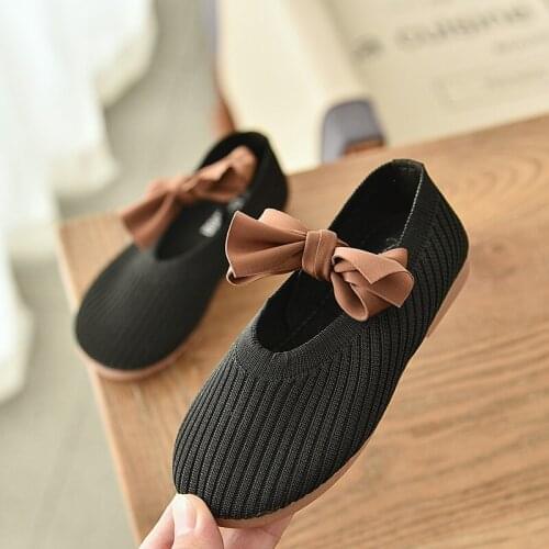 Toddler Shoes Baby Infant Bowknot Shoes Baby Girl Princess Crib Anti-slip indoor First Walker