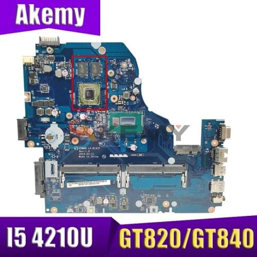 For ACER E1-572 V3-572G E5-531 E5-571G laptop motherboard nbmlc11004 LA-B162P LA-B991P CPU I5 4210U GPU GT820/GT840 Mainboard