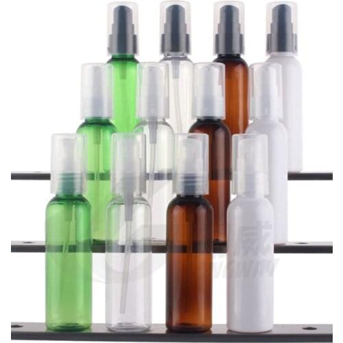 Capacity 60ml 200pcs wholesale lotion cream plastic pump bottle , high grade 2 ounce plastic colorful lotion bottle