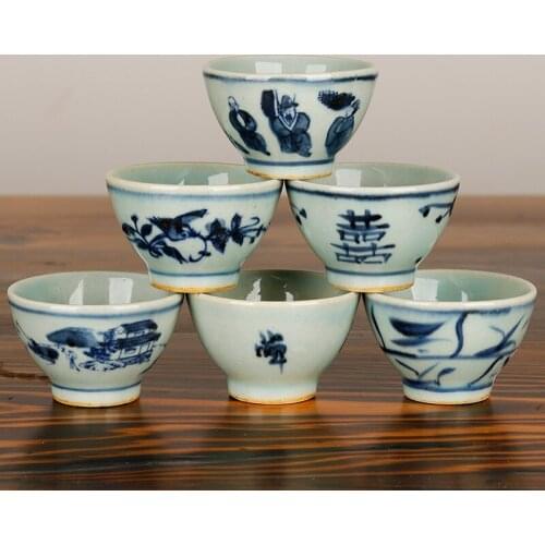 Guopin big capacity ceramic teacups tea cup household porcelain cup chinese kung fu cup