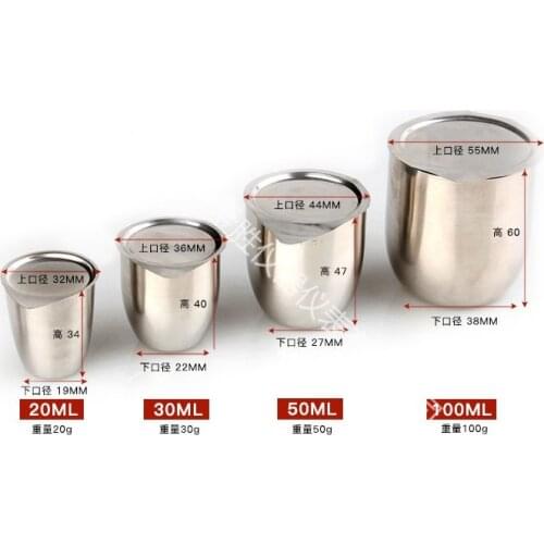 Customized Various Specifications of Platinum Crucible One-time Forming Platinum Processing