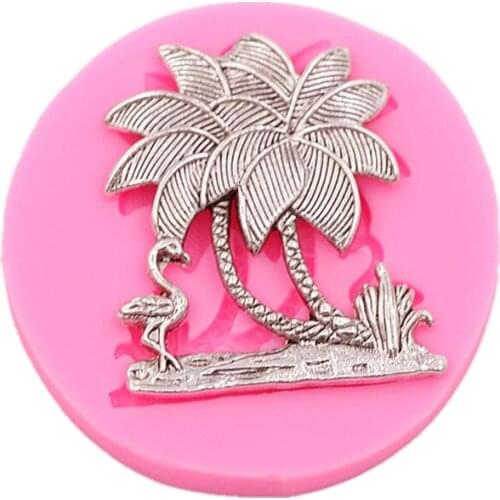 Coconut tree Cakes Silicone Molds Handmade Chocolate Crafts Molds Cakes Desserts Decorative Molds DIY Bakery Baking Tools new