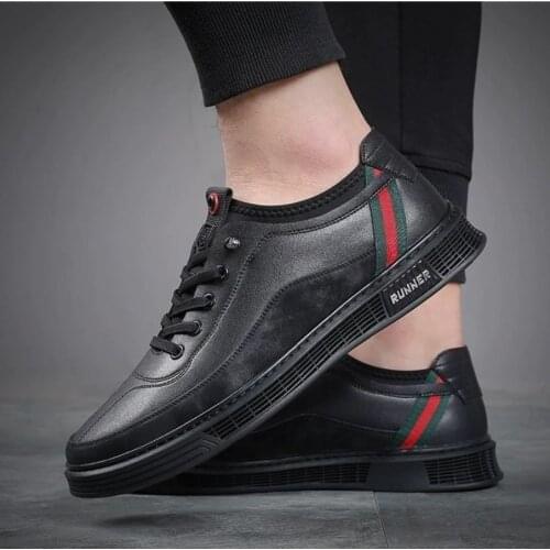 2021 New Fashion Trend Mens Luxury Designer Black Shoes Causal Flats Male Thick Bottom Rock Hip Hop Sneakers Tenis Masculino