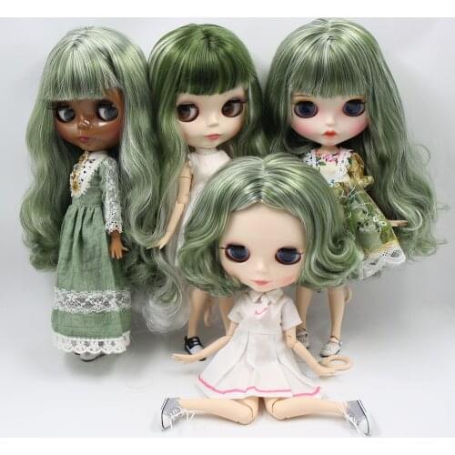 ICY DBS Blyth Custom Doll No.BL4299/136 Green mix White hair 1/6 bjd ob24 anime