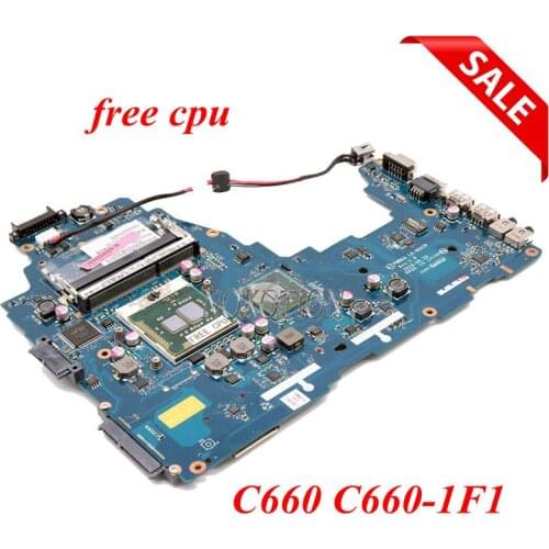 NOKOTION K000111440 PWWAA LA-6842P laptop Motherboard for Toshiba C660 C660-1F1 K000111440 DDR3 tested warranty 60 days free cpu