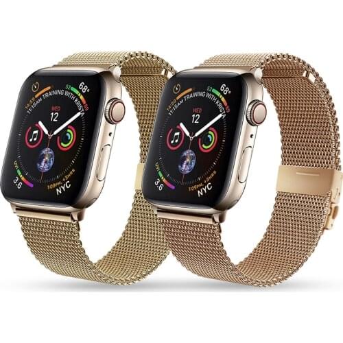 Milanese Strap for Apple Watch 44mm 42mm 38mm 40mm Bracelet Metal Watchband for iwatch Series 6 SE 5 4 3 2 1 Replacement Correa