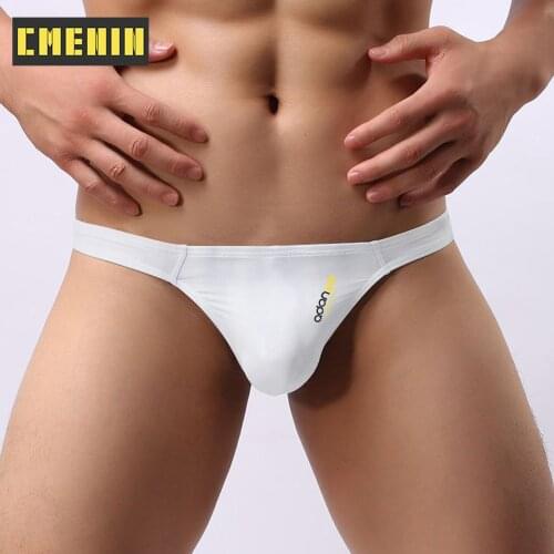 CMENIN Threadwork Milk Fiber Sexy Men Underwear Thongs Mens Jockstrap 2021 New Thongs and G Strings Comfort Innerwear AD313