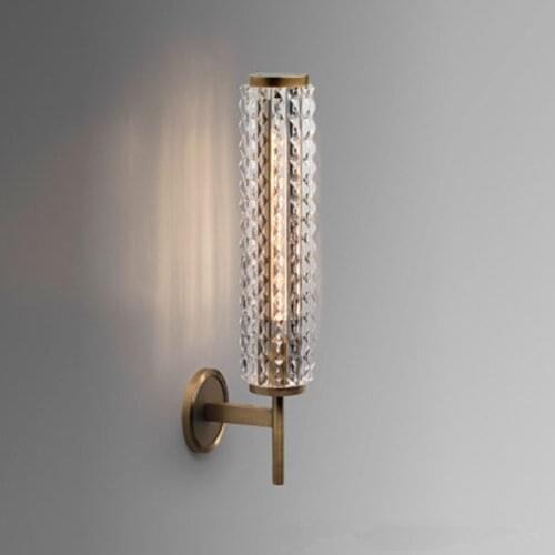 Full copper wall lamp Post-modern light luxury living room dining room TV cabinet background wall bedroom bedside lamp bathroom