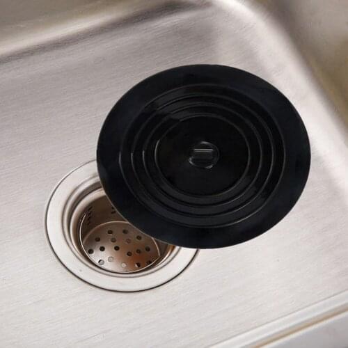 Water Sink Plug Cleanable Tub Bathtub Silicone Water Stopper Leakage Proof Drain Cover Flat Kitchen Supply Set