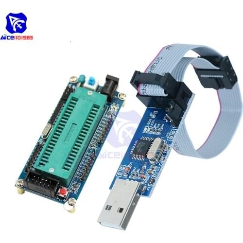 Diymore ATMEGA16 ATMEGA32 ISP I/O Mini System Module USBASP USBISP AVR Programmer USB ATMEGA8 ATMEGA128 ATtiny/CAN/PWM /w Cable