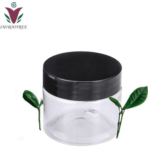 24pcs 2 OZ 50ml Clear Cosmetic Cream Jar Travel Tools Refillable Jars Lotion Storage Bottles