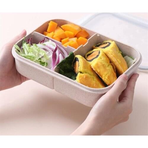 Transparent Lunch Box Portable High Capacity Tableware Food Container Travel Hiking Camping Office School Leakproof Bento Box