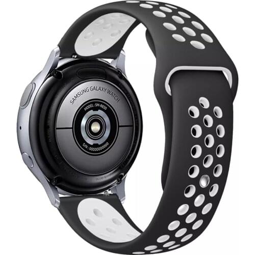 20/22mm band for samsung galaxy watch 46mm 42mm gear s3 Frontier/active 2 silicone belt bracelet huawei watch gt 2 strap