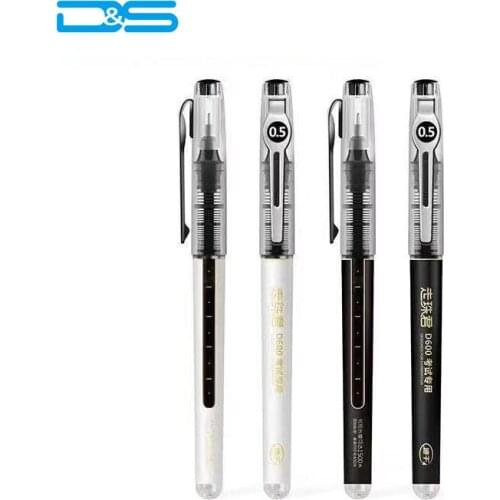 Quick Dry Gel Pen 0.5MM Black Ink Ballpoint Sign pen Continuous line Pen School Office Student Exam Writing Stationery Supply