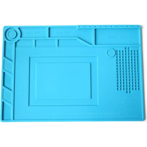 S-150 Heat-resistant BGA Soldering Pad Silicone Heat Gun Insulation Pad Repair Tools Maintenance Platform Desk Mat 389mm X 269mm