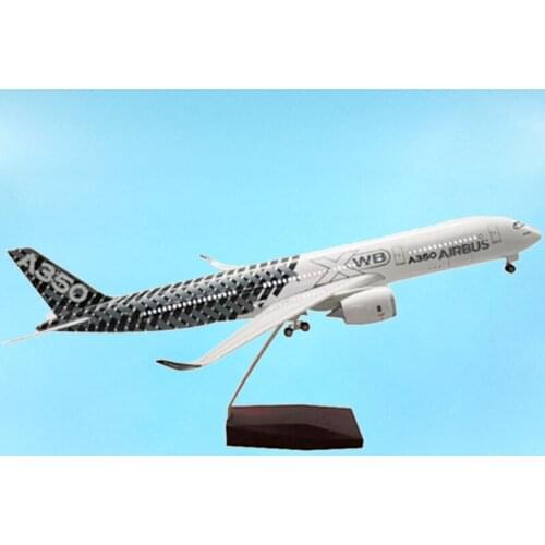 47CM 1/142 Aviation Airbus A350 Prototype XWB Airline Model Light Diecast Plane Airliner adult gift collect F Stand-up Airplane