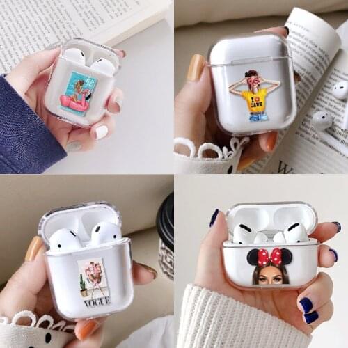 Classy Girl Mom Baby Princess Summer Earphone Case For Apple iPhone Charging Box For AirPods Pro Hard Clear Protective Cover