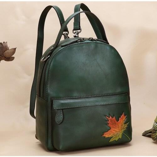 Retro bags women imported first layer cowhide womens bags ladies backpacks women backpacks womens small bags leather 2020 new