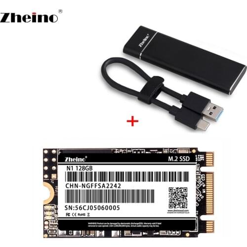 Zheino USB 3.0 to Type C Portable SSD M.2 SATA SSD 64GB 128GB 256GB 512GB 1TB 2242mm External Solid State Drive