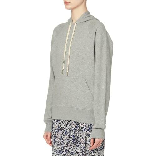 Women Hoodies Back Character Embroidered Long Sleeve Loose Letter Casual Drawstring Hooded Sweatshirts Pullover