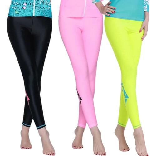 SBART Wetsuit Women Long Swimming Pants Wet Suit For Swimming Swimsuit Female Diving Suit Surf Swimwear Separate Rashguard 4XL