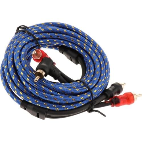 2000W Car Auto Vehicle 4GA Gauge Power Amplifier Amp Installation Cable Wire - Blue
