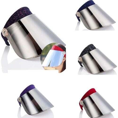 202 Fashion Female Summer PVC Sun Hat Cycling Travel Sun Visor Adjustable Outdoor Sun Protection Against UV Rays Transparent Hat